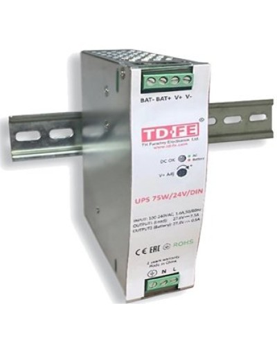 UPS 75W/24V/DIN. Блок бесперебойного питания. FARADAY в Рубцовске