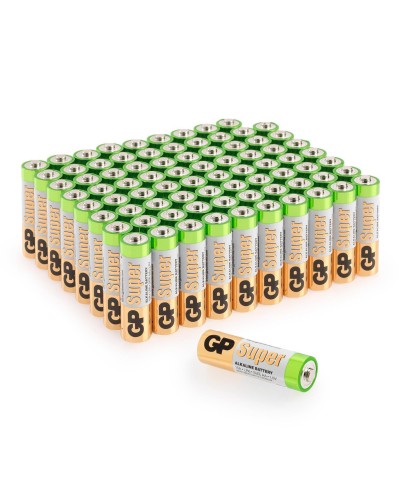 GP Super Alkaline 15A AA (GP 15A-2CRVS80), упак. 80 шт.. Алкалиновые батарейки. GP Batteries в Рубцовске