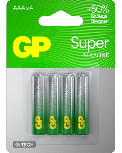 GP Super Alkaline 15A AA (GP 15AA21-2CRSBC4), упак. 4 шт. БЛИСТЕР. Алкалиновые батарейки. GP Batteries в Рубцовске