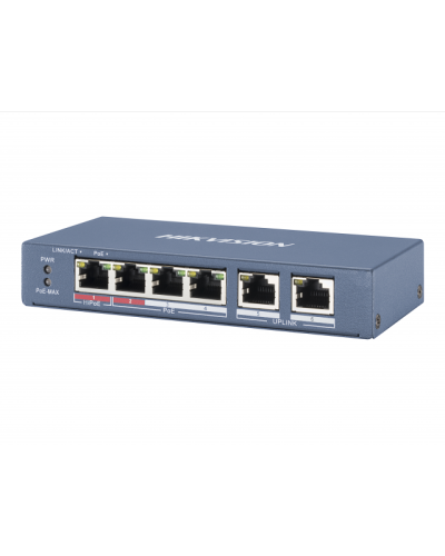 DS-3E0106P-E/M. Коммутатор с питанием POE. Hikvision в Рубцовске