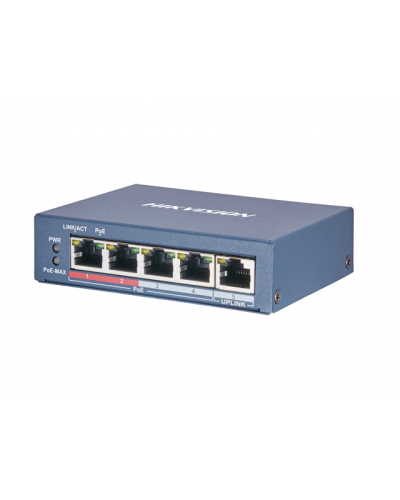 DS-3E0105P-E(B). Коммутатор с питанием POE. Hikvision в Рубцовске