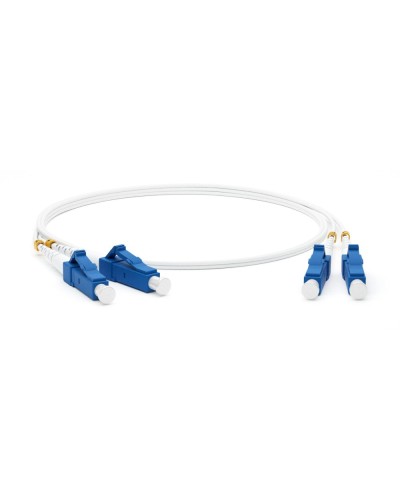 FC-D2-9A1-LC/UR-LC/UR-H-3M-LSZH-WH. Патч-корд волоконно-оптический одномодовый. Hyperline в Рубцовске