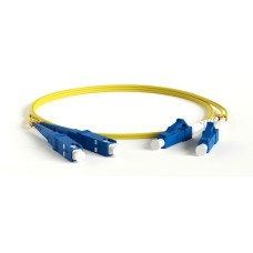FC-D2-9-LC/AR-SC/AR-H-1M-LSZH-YL. Патч-корд волоконно-оптический LC-SC. Hyperline
