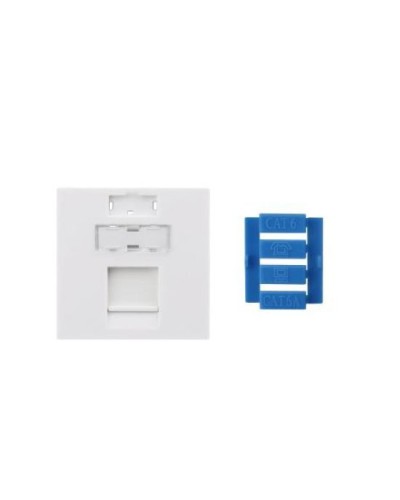SIP3-1K-M45-45. Вставка 45x45 для 1 модуля Keystone Jack, со шторкой. Hyperline в Рубцовске