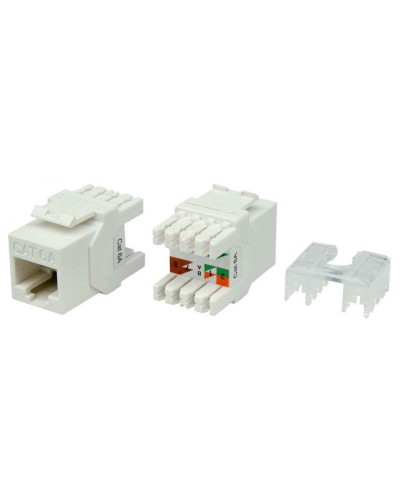 KJ8-8P8C-C6A-180-WH. Вставка Keystone Jack RJ-45. Hyperline в Рубцовске