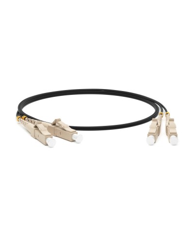 FC-D2-50-LC/PR-LC/PR-H-1M-LSZH-BK. Патч-корд волоконно-оптический многомодовый. Hyperline в Рубцовске