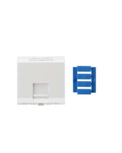 SIP3A-1K-M45-45. Вставка угловая 45x45 для 1 модуля Кeystone Jack, со шторками. Hyperline в Рубцовске