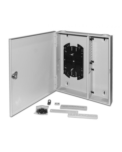 FO-WBX-4xSLT-W140H42-32UN-GY. Кросс оптический настенный. Hyperline в Рубцовске