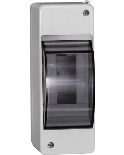 Корпус пластиковый КМПн 2/2 IP30 белый KREPTA 3 (MKP42-N-02-30-20). Щиток модульный с прозрачной дверцей, настенный. IEK в Рубцовске