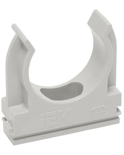 Держатель с защёлкой D20 серый ELASTA (100 шт) (CTA10D-CF20-K41-100). Держатель с защёлкой. IEK в Рубцовске