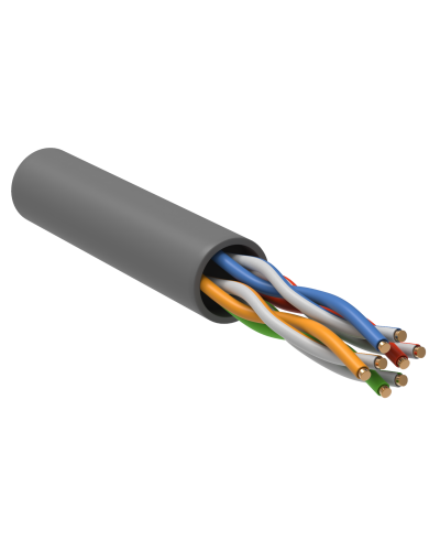GENERICA U/UTP 5E 24AWG 4PR PVC серый (BC1-C5E04-111-100-R-G). Кабель «витая пара» (LAN) для структурированных систем связи. IEK в Рубцовске