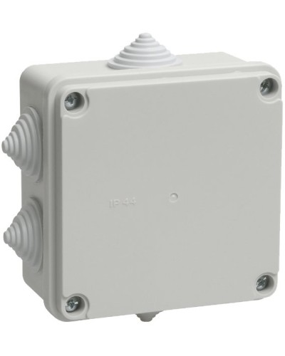Коробка распаячная КМ41234 100х100х50 открытой проводки IP55 6 гермовводов серая (UKO11-100-100-050-K41-55). Коробка распаячная безгалогенная (HF). IEK в Рубцовске