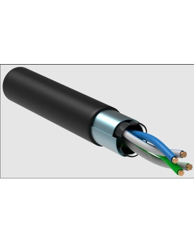 GENERICA F/UTP 5E 24AWG 2PR LDPE 1м черный 305м (BC3-C5E02-339-305-R-G). Кабель «витая пара» (LAN) для структурированных систем связи. IEK в Рубцовске
