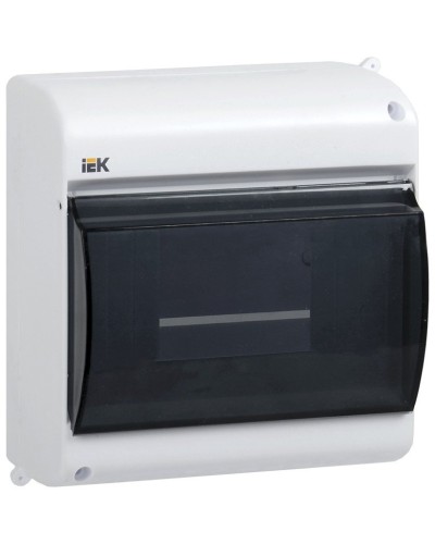 Корпус пластиковый КМПн 2/6 IP30 белый KREPTA 3 (MKP42-N-06-30-09). Щиток модульный с прозрачной дверцей, настенный. IEK в Рубцовске