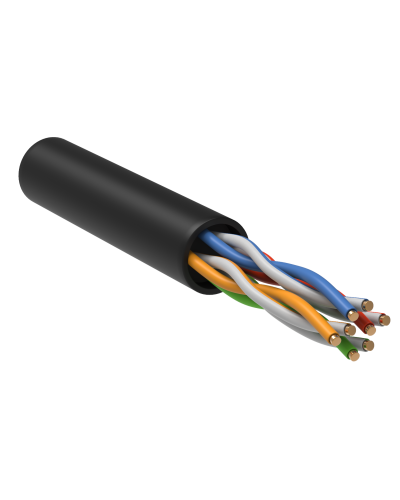 GENERICA U/UTP кат.5E 24AWG 4 пары LDPE черный (BC3-C5E04-139-305-R-G). Кабель «витая пара» (LAN) для структурированных систем связи. IEK в Рубцовске