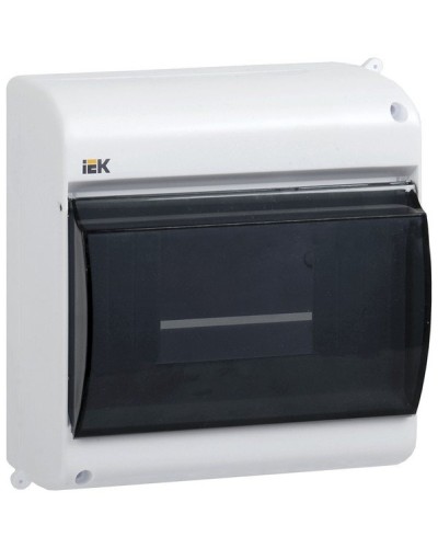 Корпус пластиковый КМПн 2/4 IP30 белый KREPTA 3 (MKP42-N-04-30-12). Щиток модульный с прозрачной дверцей, настенный. IEK в Рубцовске