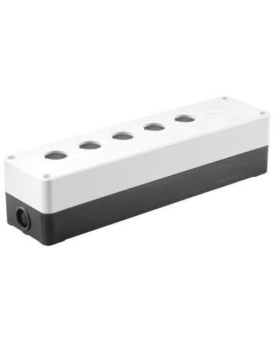 Корпус КП105(6) для кнопок 5(6) мест белый (BKP10-6-K01). Корпус для кнопочных постов. IEK в Рубцовске