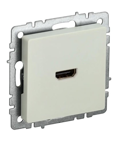 Розетка HDMI РHDMI-0-БрКр бежевый BRITE (BR-H10-K10). Розетка HDMI. IEK в Рубцовске