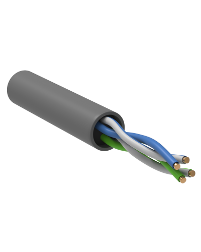 GENERICA U/UTP кат. 5E 100МГц 2 пары PVC INDOOR серый (BC1-C5E02-111-305-G). Кабель «витая пара» (LAN) для структурированных систем связи. IEK в Рубцовске