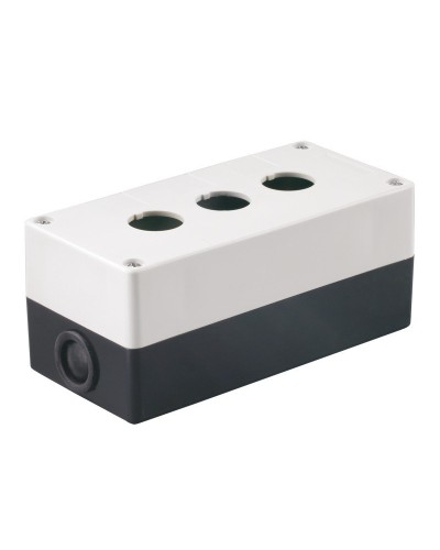 Корпус КП103 для кнопок 3 места белый (BKP10-3-K01). Корпус для кнопочных постов. IEK в Рубцовске