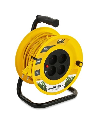 УК30 4 места, 30м (WKP23-06-04-30). Удлинитель на катушке Garden. IEK в Рубцовске