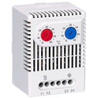 Термостат двухканальный от 0 до +60°C NO+NC (YCE-DTNO-NC-60). Термостат двухканальный. IEK