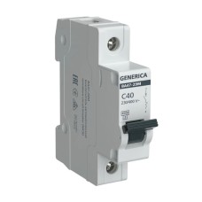 GENERICA ВА47-29М 1P C 40А 4,5кА (MVA21-1-040-C-G). Автоматический выключатель. IEK