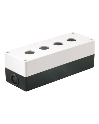Корпус КП104 для кнопок 4 места белый (BKP10-4-K01). Корпус для кнопочных постов. IEK в Рубцовске