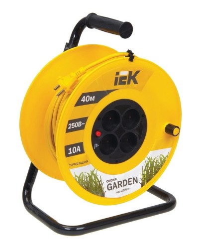 УК40 4 места, 40м (WKP23-10-04-40). Удлинитель на катушке Garden. IEK в Рубцовске