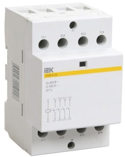Контактор модульный КМ63-40 AC/DC (MKK21-63-40). Контактор модульный. IEK в Рубцовске