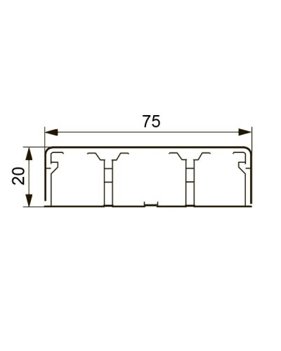 Короб DLPlus 75х20 (030033): Кабель-канал в Рубцовске
