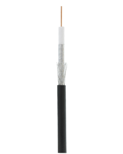 RG-6 CCS, Out, PE (UEC-C2-32123B-BK-3). Кабель коаксиальный омедненный. NETLAN в Рубцовске