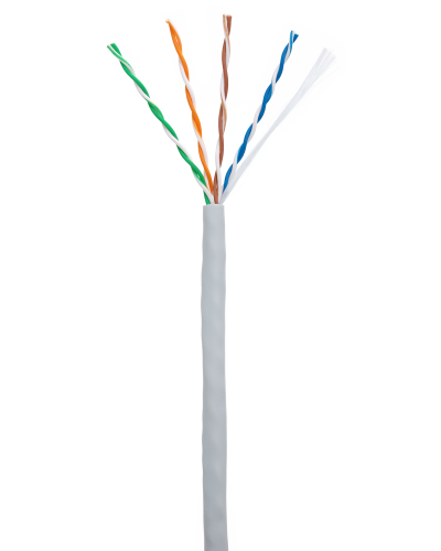 U/UTP 4pair, Cat5e, In, PVC (CCA-UU004-5E-PVC-GY). Кабель «витая пара» (LAN) для структурированных систем связи. NETLAN в Рубцовске