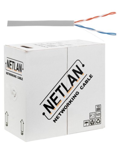 U/UTP 2pair, Cat5, In, PVC, CCA (CCA-UU002-5-PVC-GY) . Кабель «витая пара» (LAN) для структурированных систем связи. NETLAN в Рубцовске