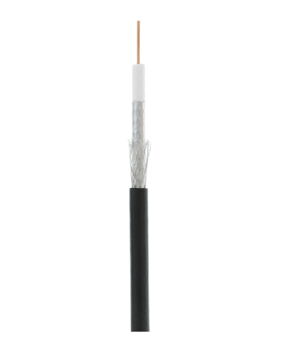 RG-6 CCS, Out, PE (EC-C2-32123B-BK-3). Кабель коаксиальный омедненный. NETLAN в Рубцовске