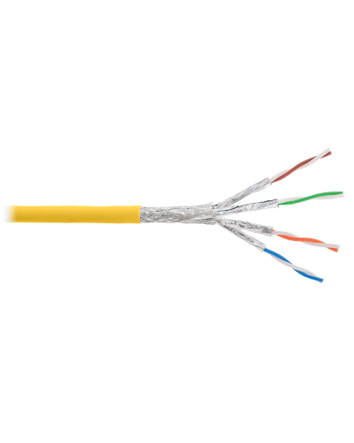 S/FTP, 4pair, Cat7a, Solid, In, LSZH (NKL 4375C-YL). Кабель «витая пара» (LAN) для структурированных систем связи. NIKOLAN в Рубцовске