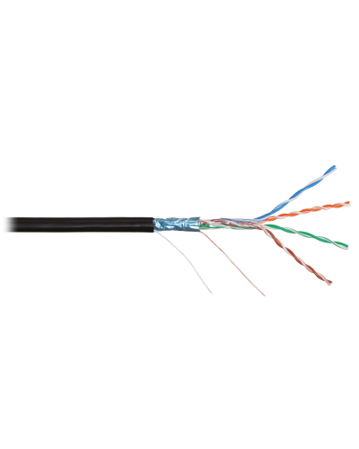 F/UTP 4pair, Cat5e, Solid, Out, PVC (NMC 4200B-BK). Кабель «витая пара» (LAN) для структурированных систем связи. NIKOMAX в Рубцовске