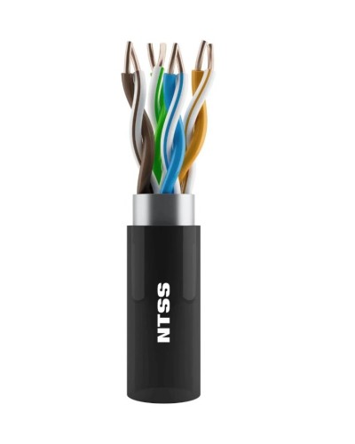 NTSS-OUT-UTP4-5Е-PE-BL кат.5E UTP 4 пары 24AWG PE внешний 305м черный. Кабель «витая пара» (LAN) для структурированных систем связи. NTSS в Рубцовске