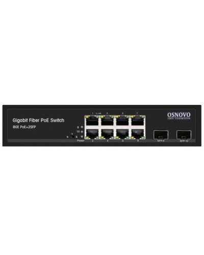 SW-80802(150W). Промышленный PoE коммутатор Gigabit Ethernet на 10 портов. OSNOVO в Рубцовске