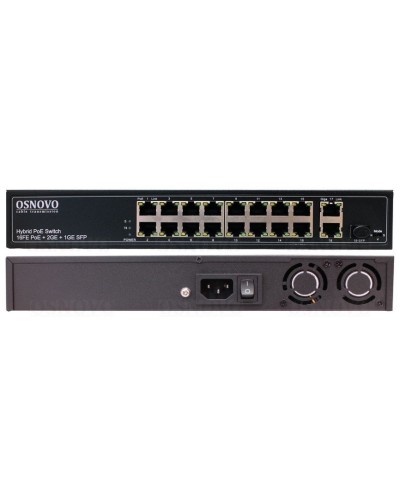 SW-61621(300W). Коммутатор 16-портовый Fast Ethernet с PoE. OSNOVO в Рубцовске
