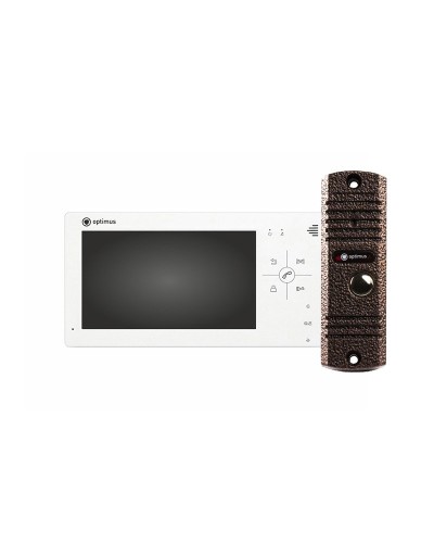 VM-7.0 (w)+ DS-700L (медь). Комплект видеодомофона. Optimus в Рубцовске