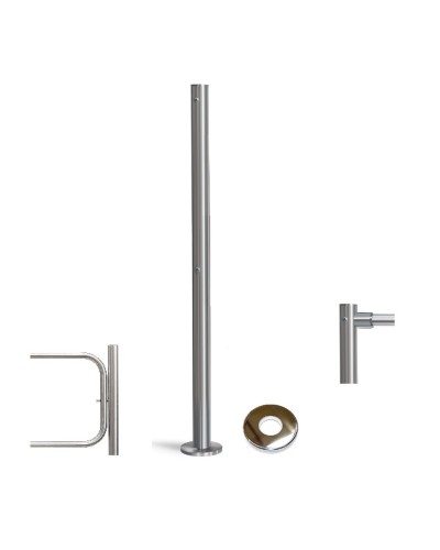 PERCo-BH02 2-15 с крышкой. Стойка с отверстием под стопорный механизм поворотной секции и с 2-мя отверстиями для крепления патрубков на стороне, противоположной створке. PERCo в Рубцовске