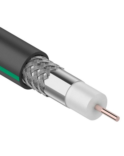 SAT 703 B, Cu/Al/Al, 75%, 75 Ом, 100 м, черный OUTDOOR. PROconnect. (01-2436-1). Кабель коаксиальный радиочастотный. PROCONNECT в Рубцовске