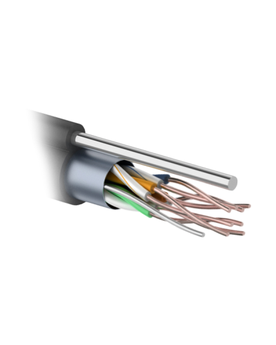 F/UTP 4PR 24AWG CAT5e 305м OUTDOOR+ТРОС*1. PROCONNECT (01-0155). Кабель «витая пара» (LAN) для структурированных систем связи. PROCONNECT в Рубцовске