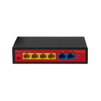 PND-04P-2M Lite (48W). Коммутатор неуправляемый 6-портовый с функцией PoE. Polyvision