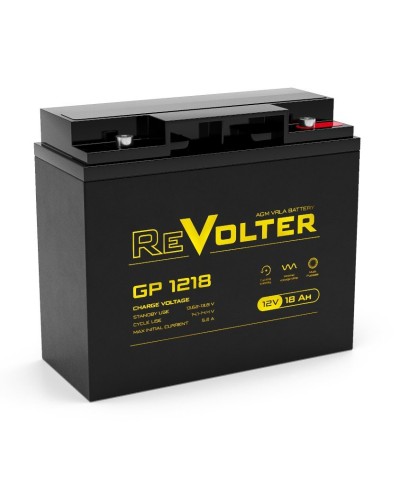 Revolter GP 1218. Аккумулятор автомобильный герметичный свинцово-кислотный. Revolter в Рубцовске