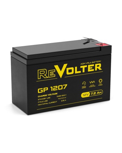 Revolter GP 1207. Аккумулятор автомобильный герметичный свинцово-кислотный. Revolter в Рубцовске