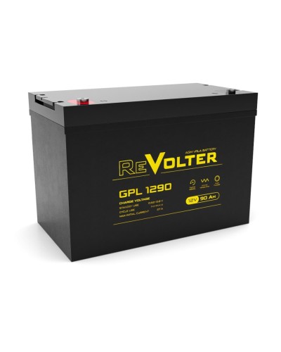 Revolter GPL 1290. Аккумулятор автомобильный герметичный свинцово-кислотный. Revolter в Рубцовске