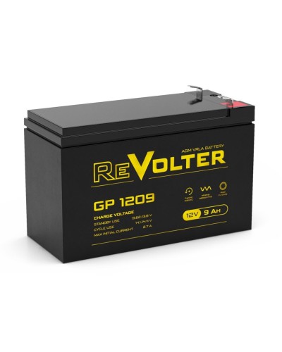 Revolter GP 1209. Аккумулятор автомобильный герметичный свинцово-кислотный. Revolter в Рубцовске
