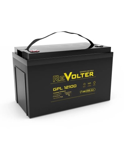 Revolter GPL 12100. Аккумулятор автомобильный герметичный свинцово-кислотный. Revolter в Рубцовске
